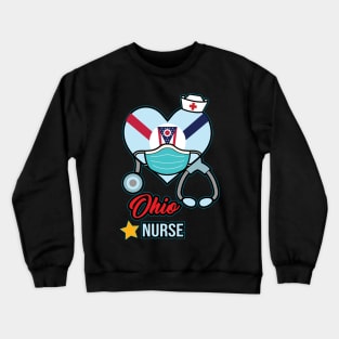 Ohio Nurse - Love RN LPN CNA State Nursing Gift Crewneck Sweatshirt